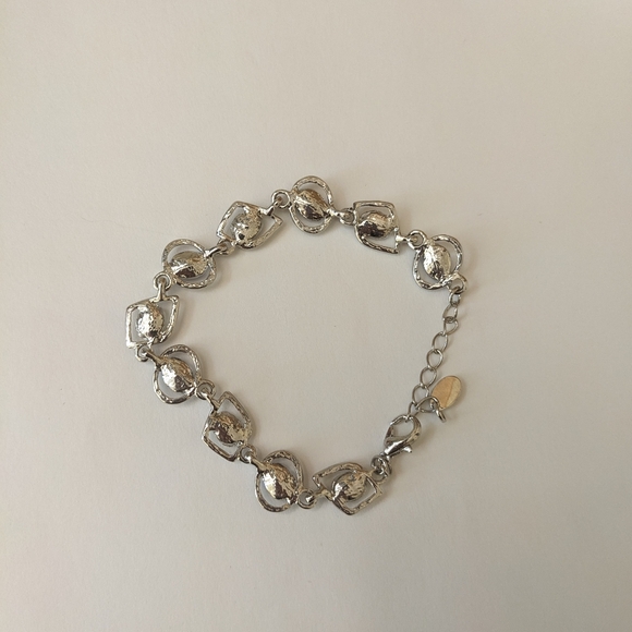 Blue and Silver Rhinestone Bracelet - Picture 4 of 4